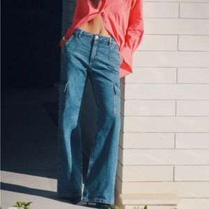 Heidi Ultra High Waisted Cargo Jeans